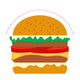 Serviettes Duni burger 33cm