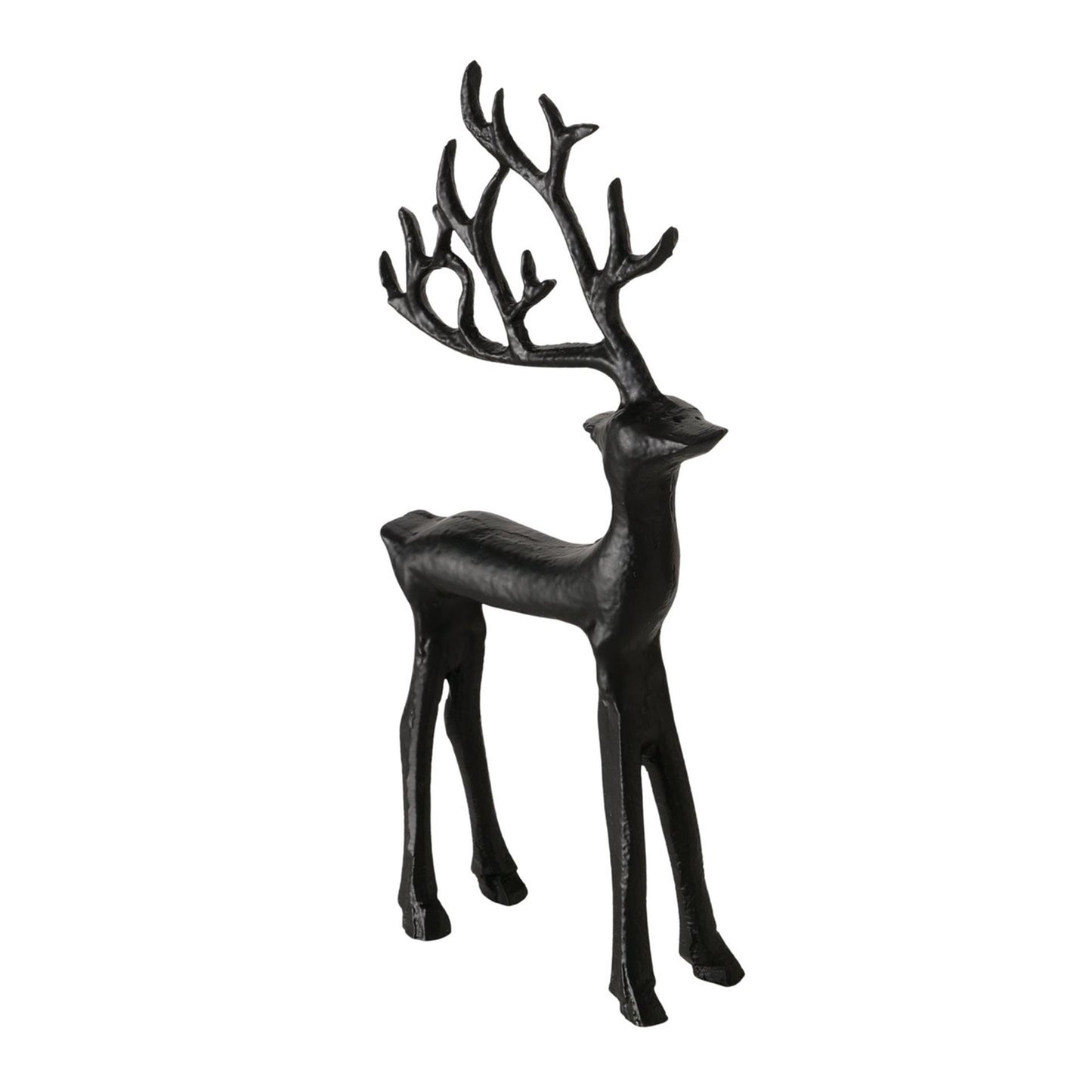 Boltze home figurine cerf noir 9x3x20cm