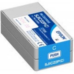 Cartouche d'encre epson sjic22p(c) cyan