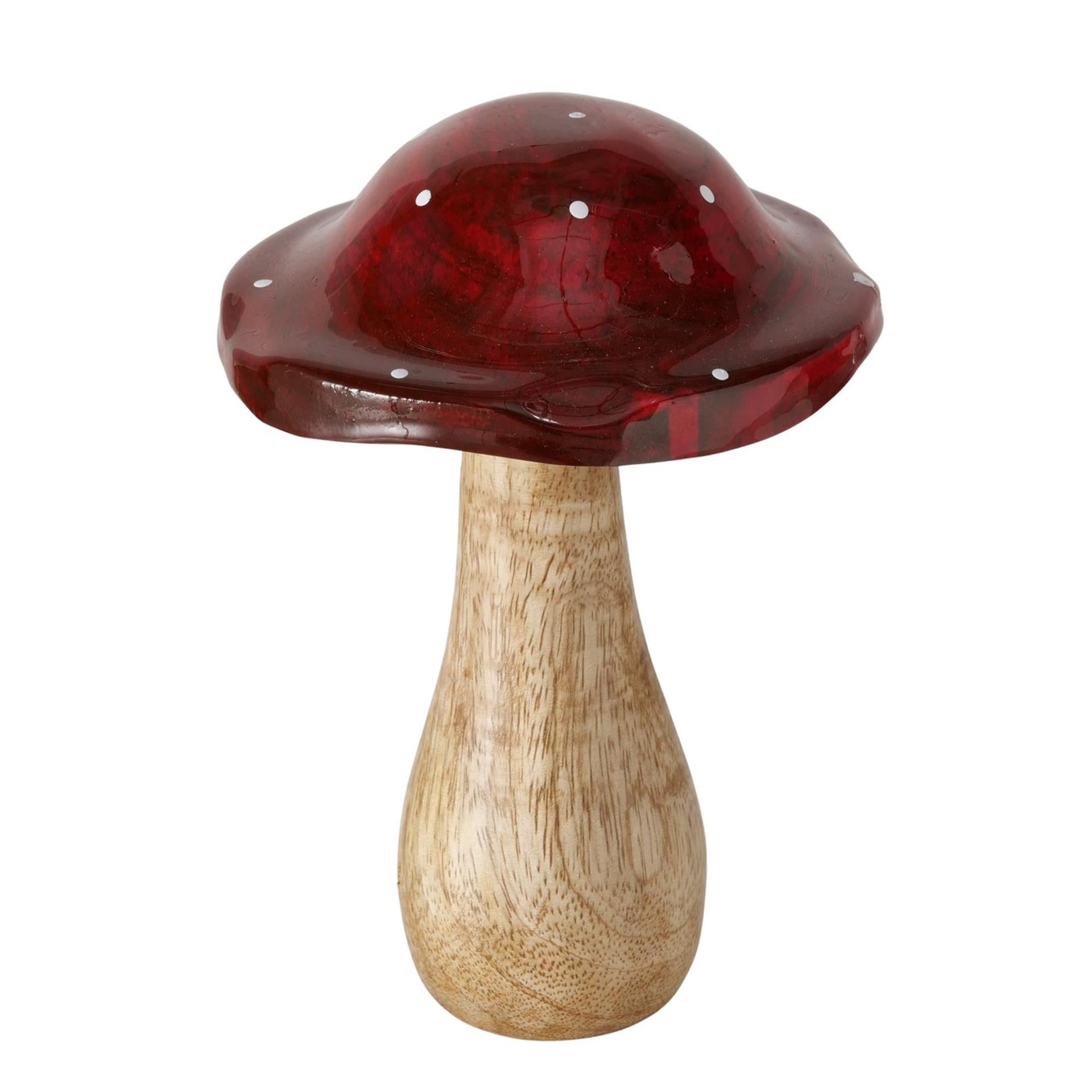 Boltze maison champignon bois 10x14,5cm