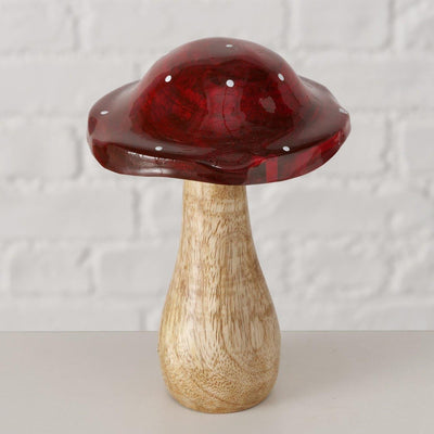 Boltze maison champignon bois 10x14,5cm