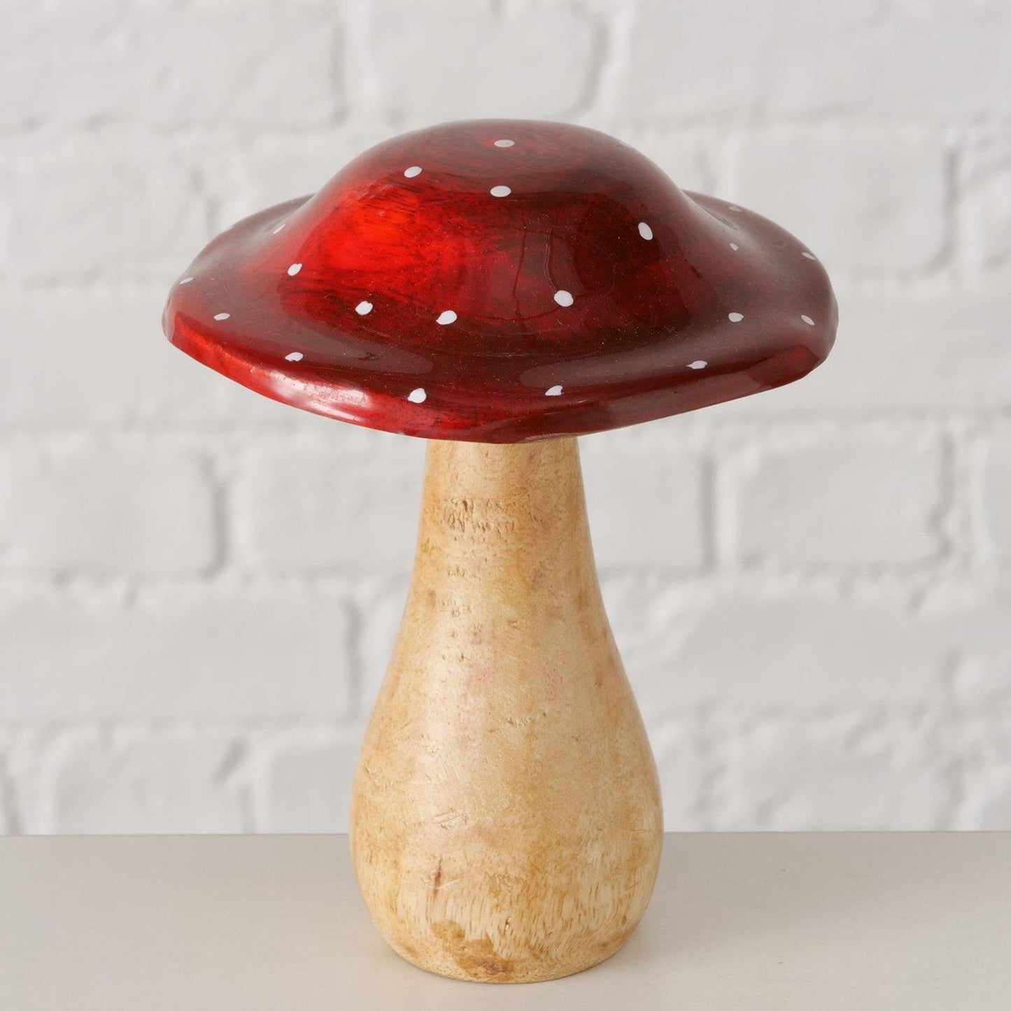 Boltze maison champignon bois 13x15cm