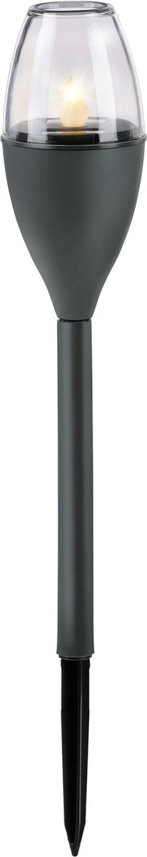 Lampe de jardin solaire Grundig – ø6 x 85 cm – éclairage de jardin avec piquet – LED jaune clignotante – 6-8 heures d'autonomie