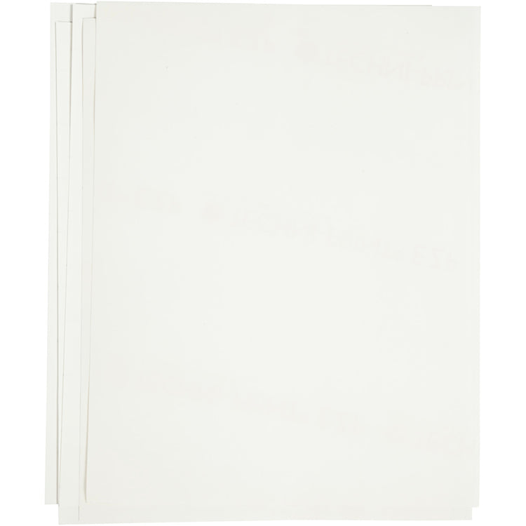 Feuilles de transfert Creativ company, feuille 21,5x28 cm, pour textiles foncés et clairs, blanc, 12 feuilles 1 boîte