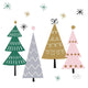 Serviettes Duni arbres de Noël 24x24cm
