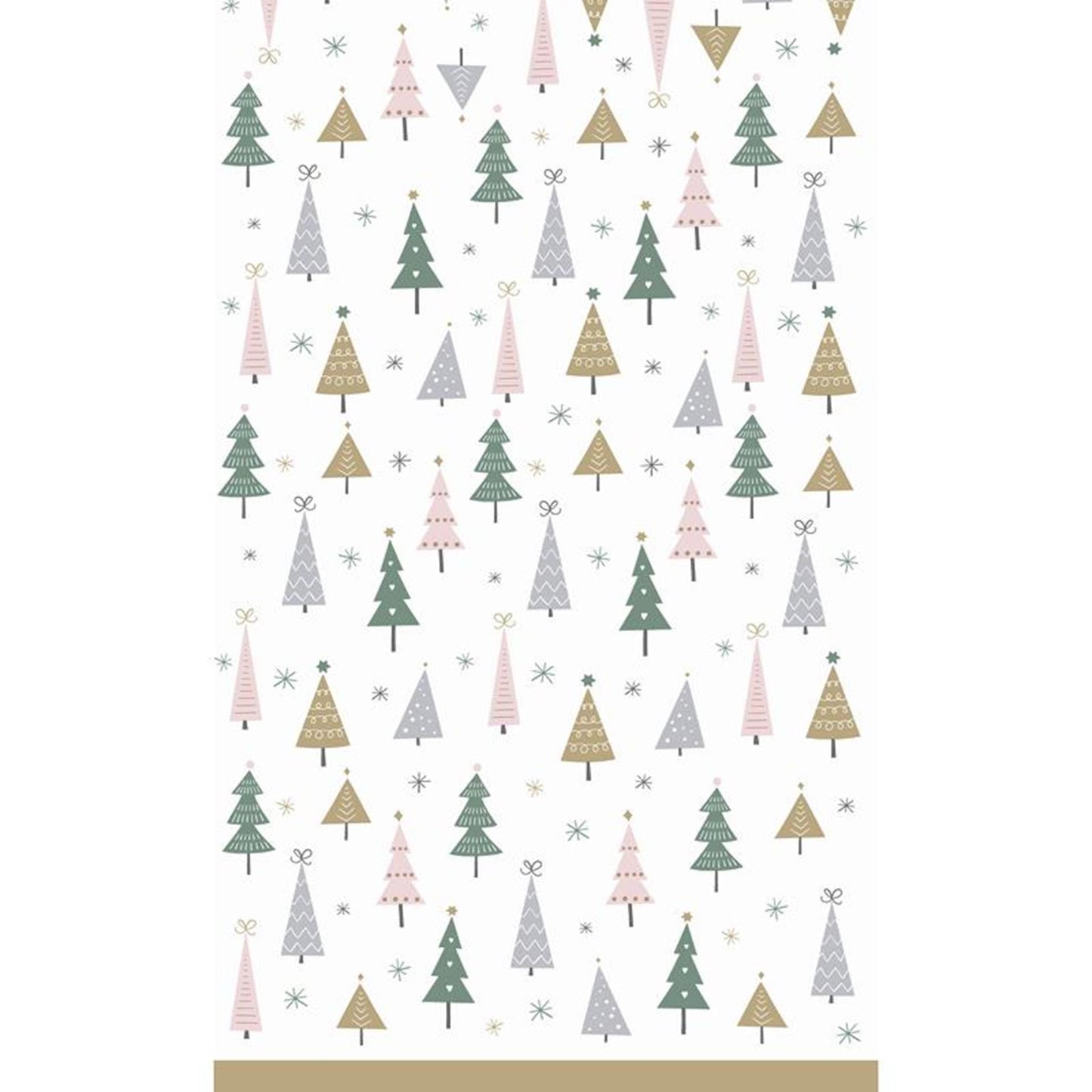 Nappe Duni arbres de noël 138x220cm