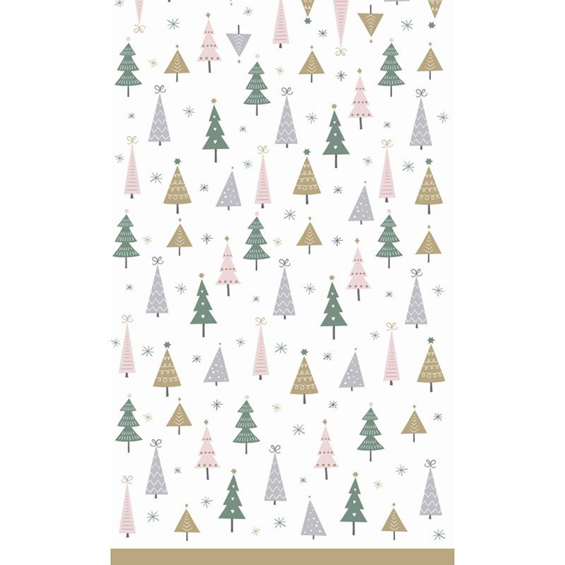 Nappe Duni arbres de noël 138x220cm