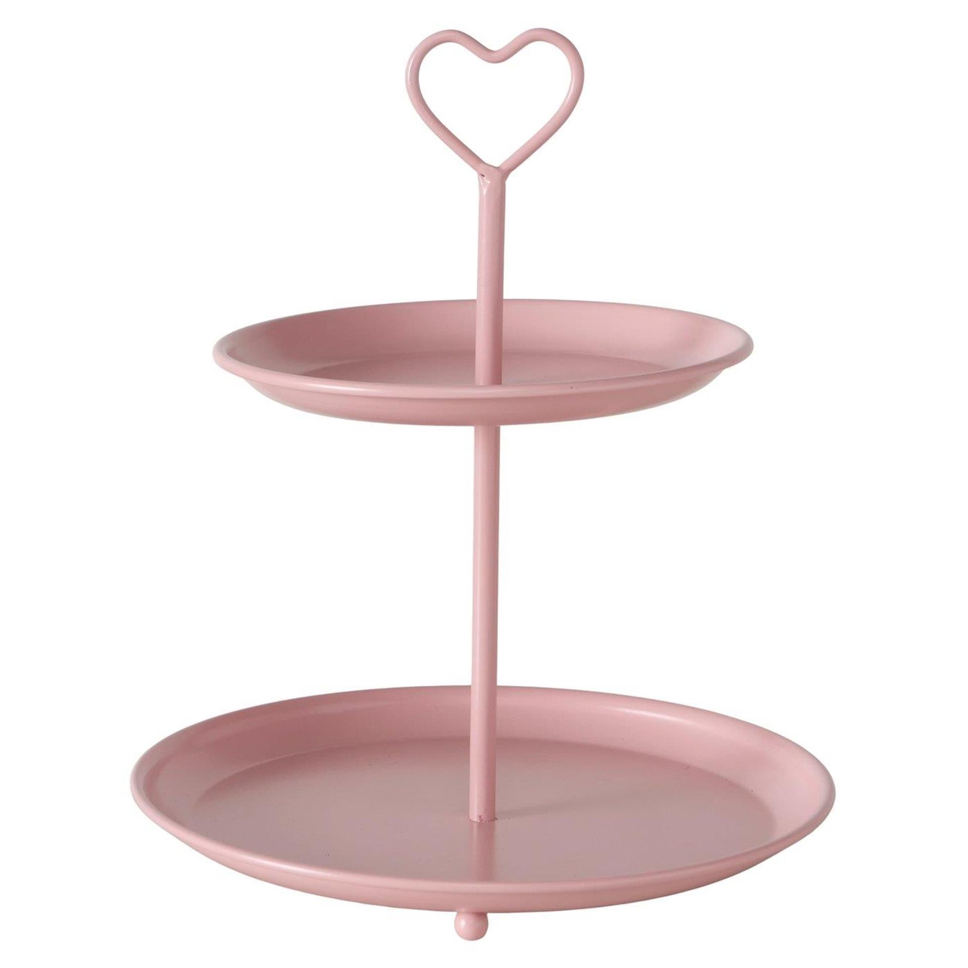 Boltze home etagère rose ø21xh25cm