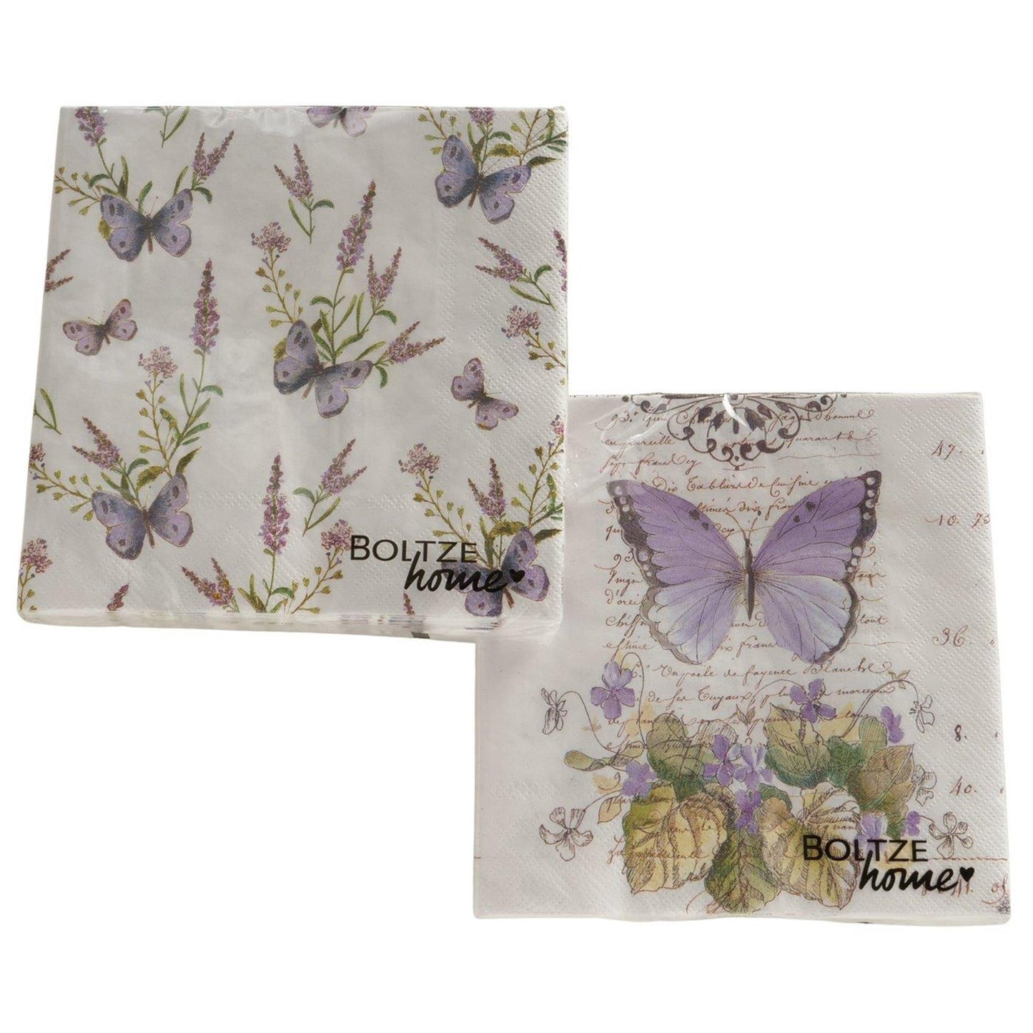 Boltze home serviettes papillon