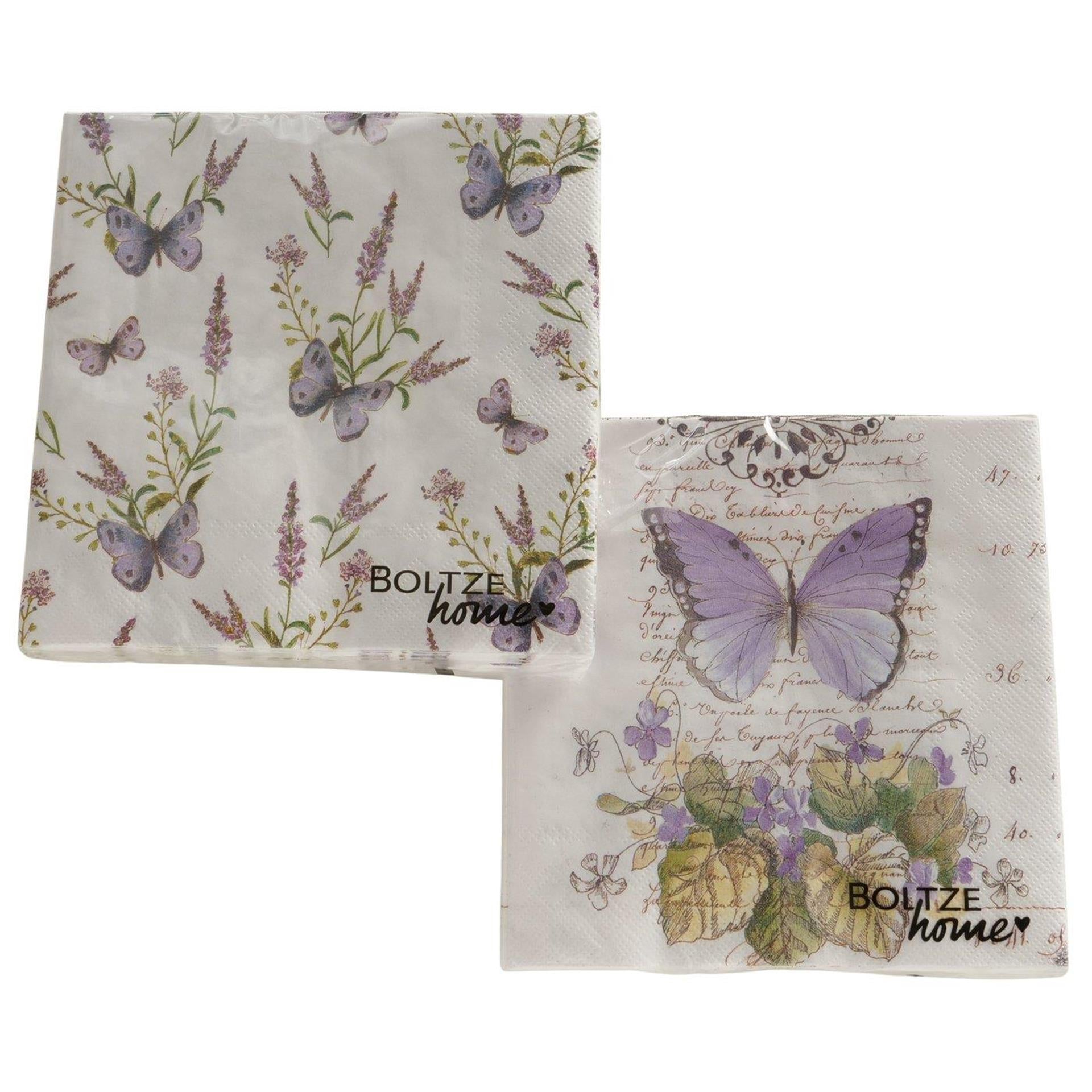 Boltze home serviettes papillon