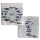 Boltze home serviettes pêche