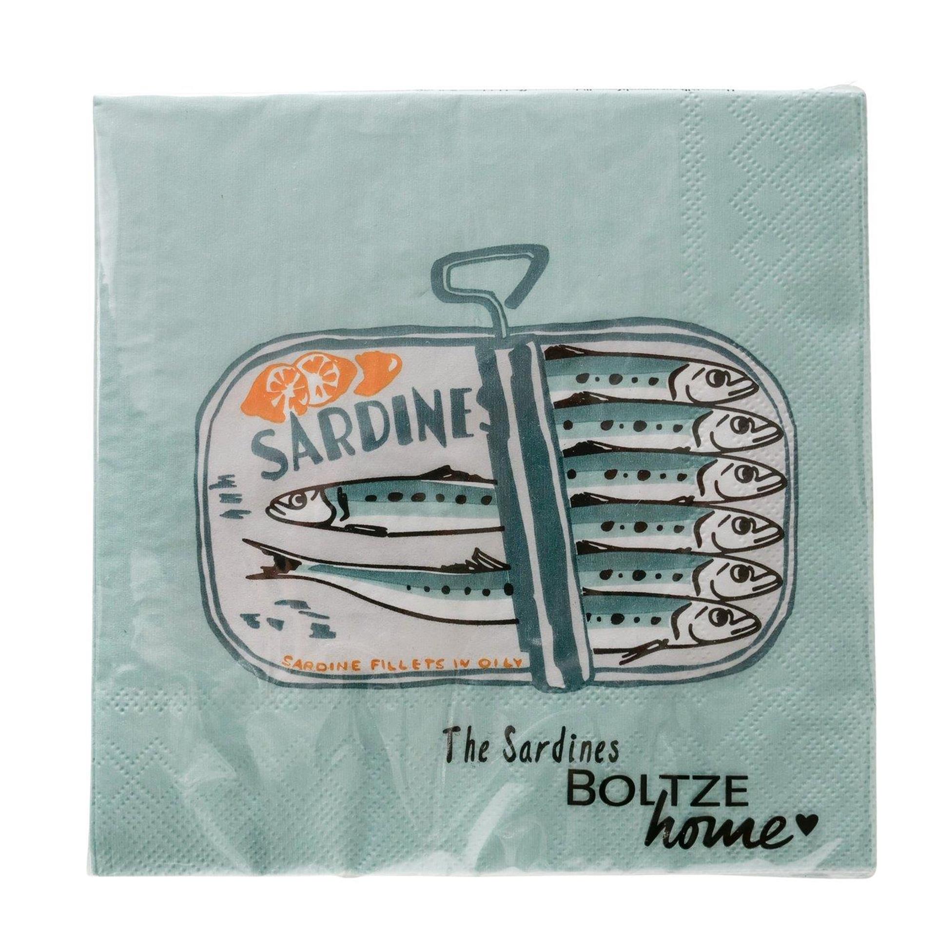 Boltze home serviettes sardine 16,5x3cm