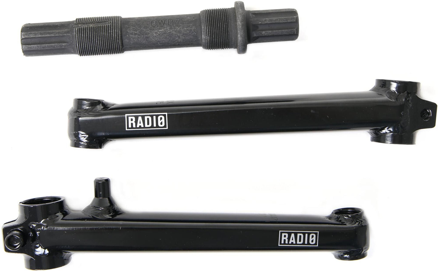 Radio BMX Crank recrue 3 pcs. 175 mm, noir
