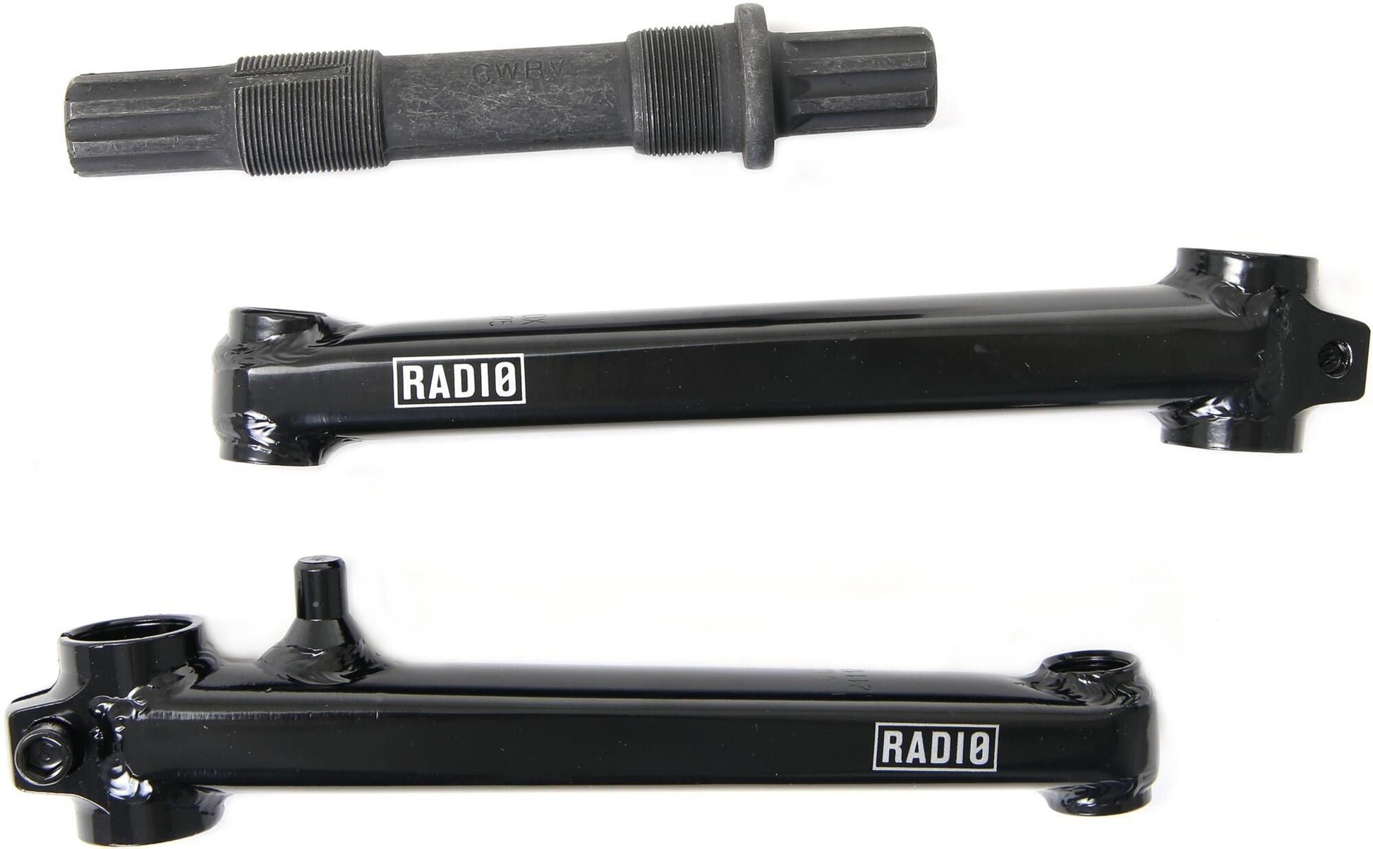 Radio BMX Crank recrue 3 pcs. 175 mm, noir