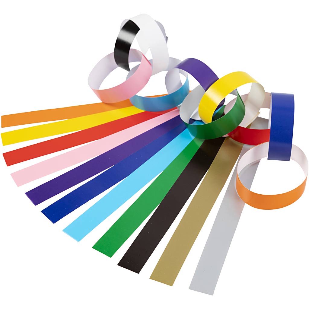 Bandes de papier - Diverses couleurs, 2400ST.