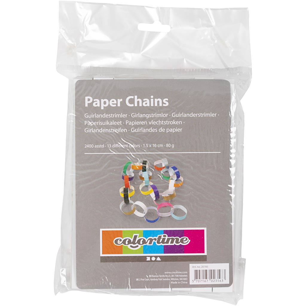 Bandes de papier - Diverses couleurs, 2400ST.