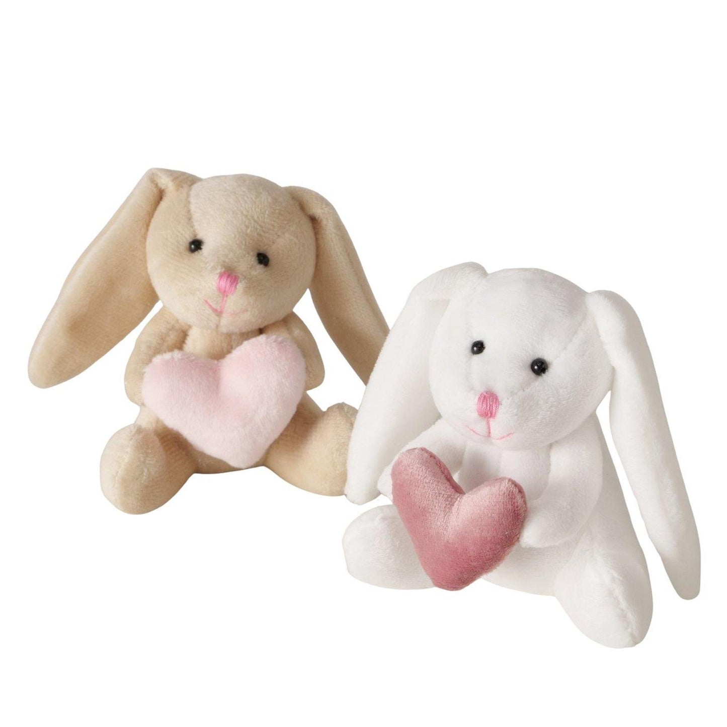 Boltze home peluche lapin avec coeur h10cm