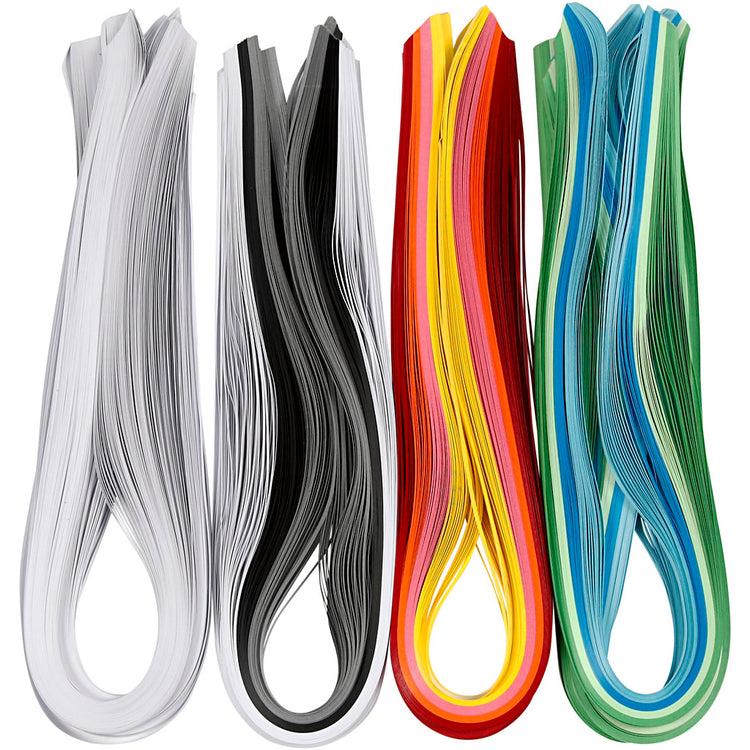 Creativ Company Quilling Strips, L: 78 cm, b: 5 mm, 120 gr, différentes couleurs, 12x100 pièce 1 boîte