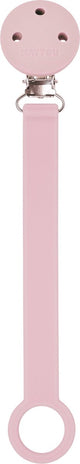 Nattou silicone - chaîne tétine avec attache universelle - 21 cm - rose