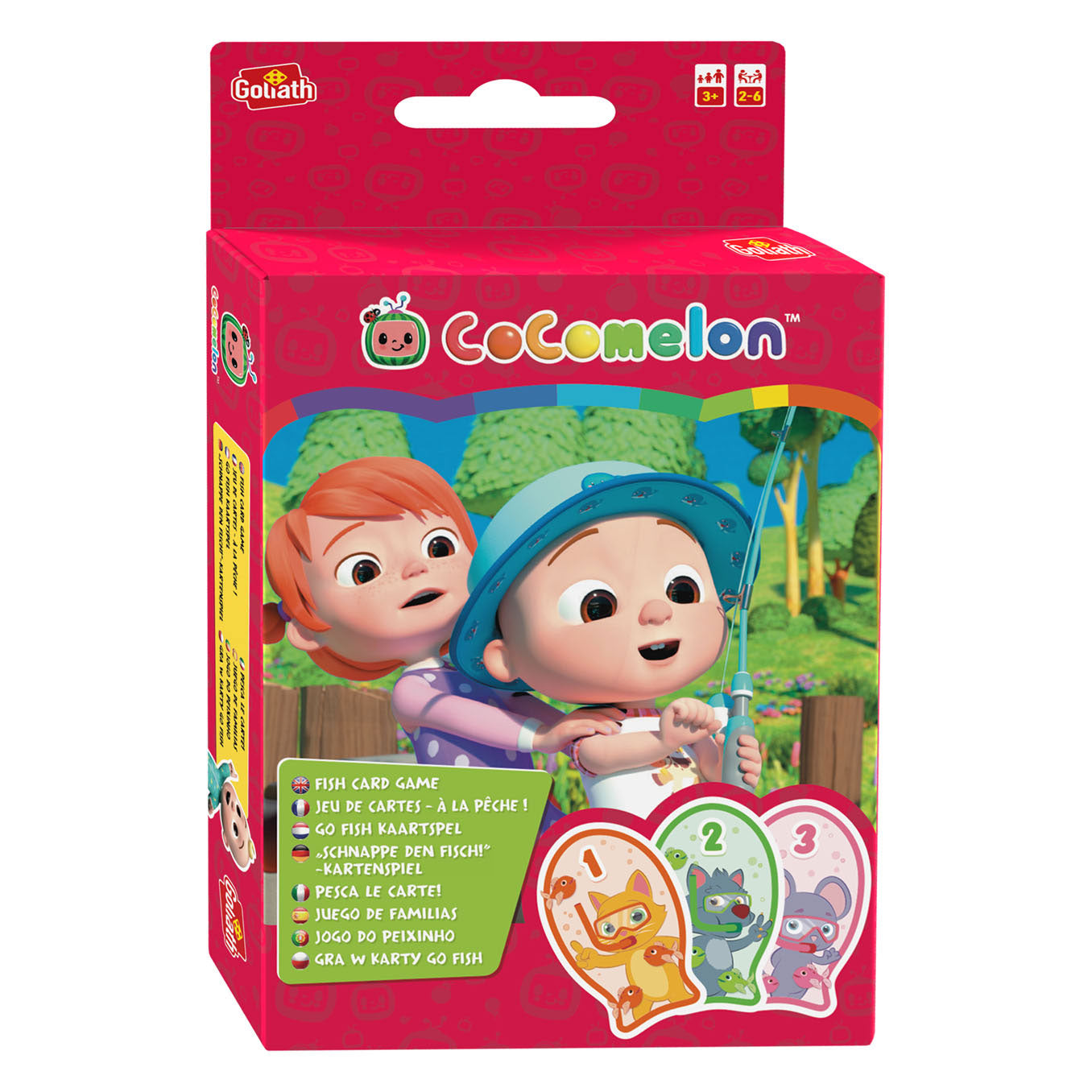 Goliath cocomelon go fish card jeu de cartes de poisson