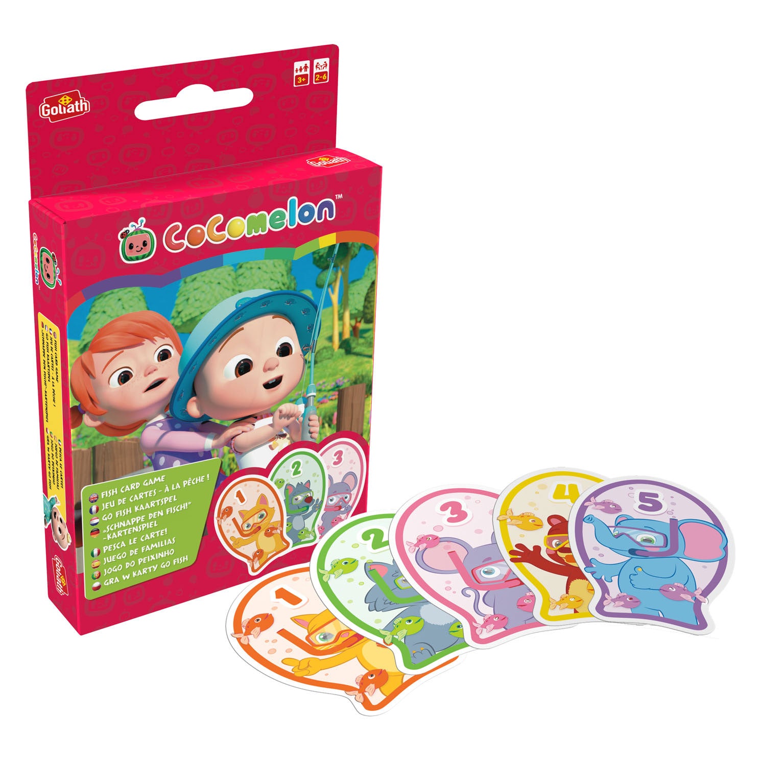 Goliath cocomelon go fish card jeu de cartes de poisson