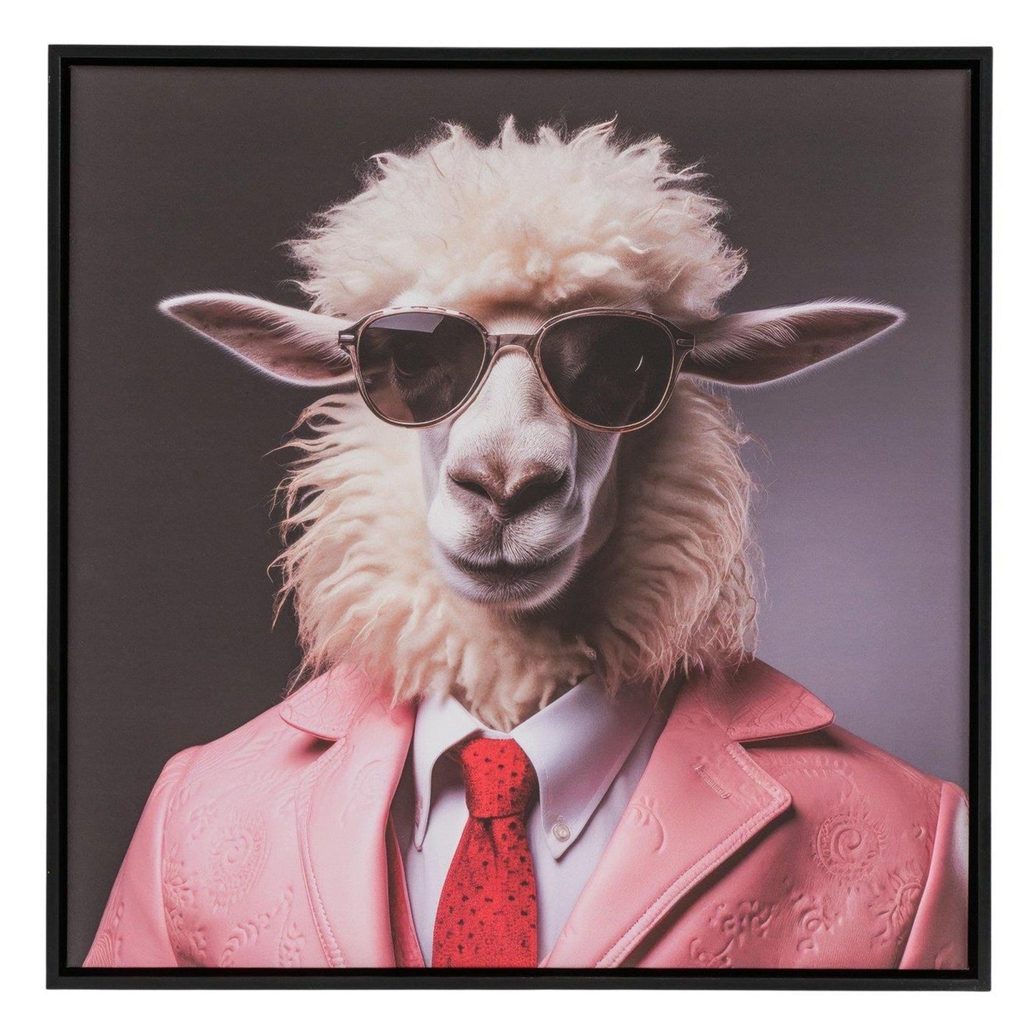 Boltze maison toile mouton 50x50x3,5cm