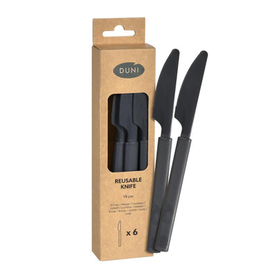 Duni couteaux en plastique granit 19cm 6 pcs