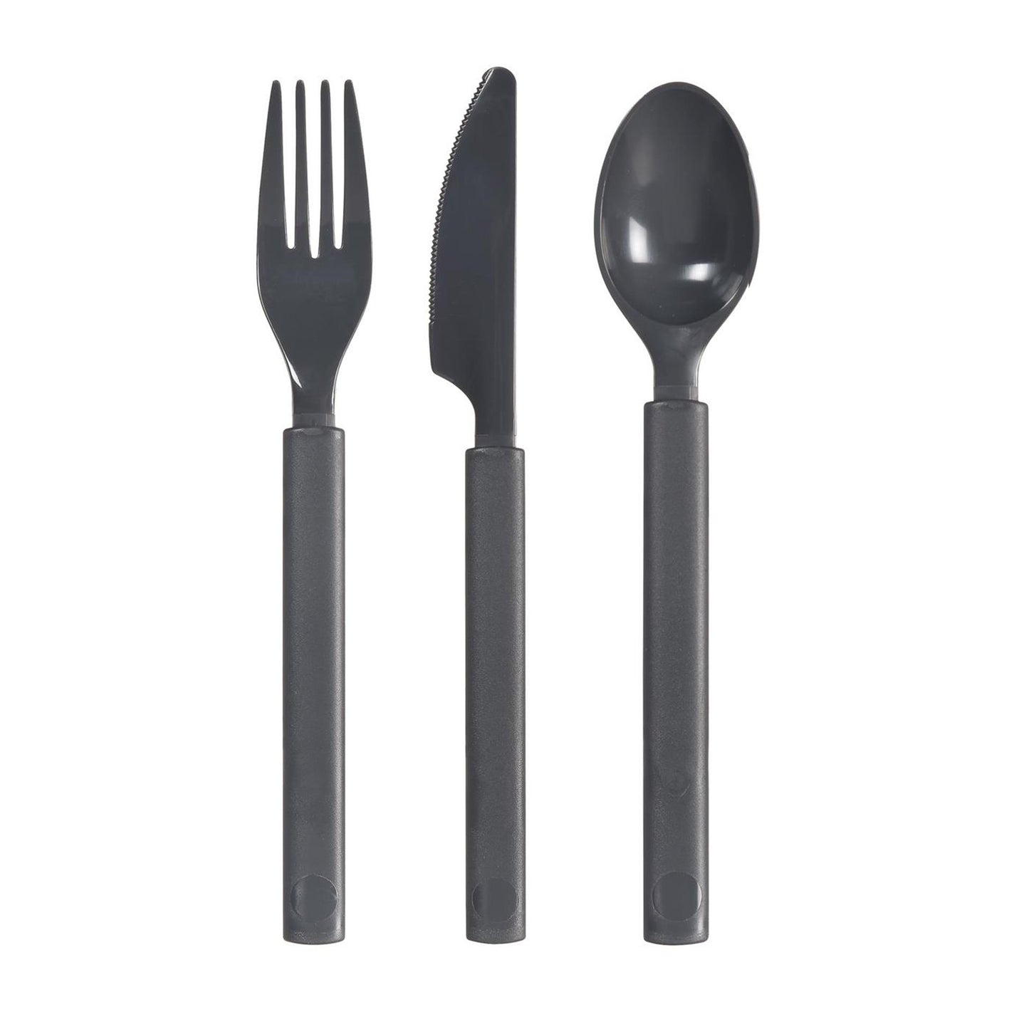 Ménagère en plastique Duni 6 pièces granit