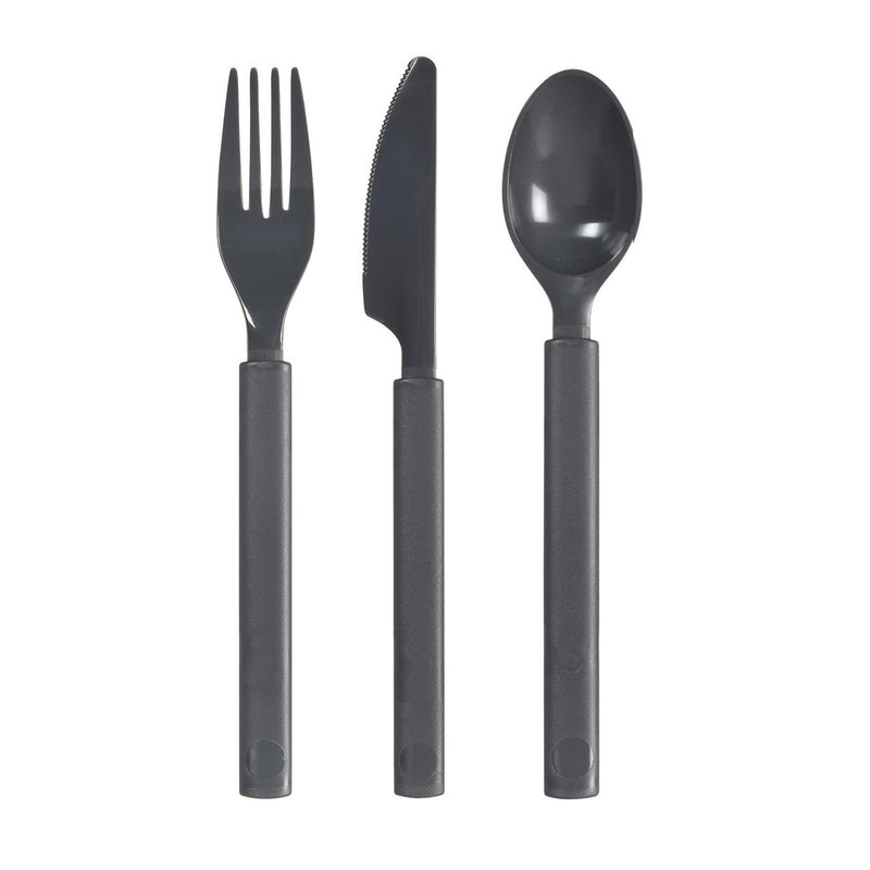 Ménagère en plastique Duni 6 pièces granit