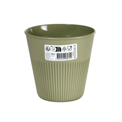 Gobelet plastique Duni rayures chaudes 24cl