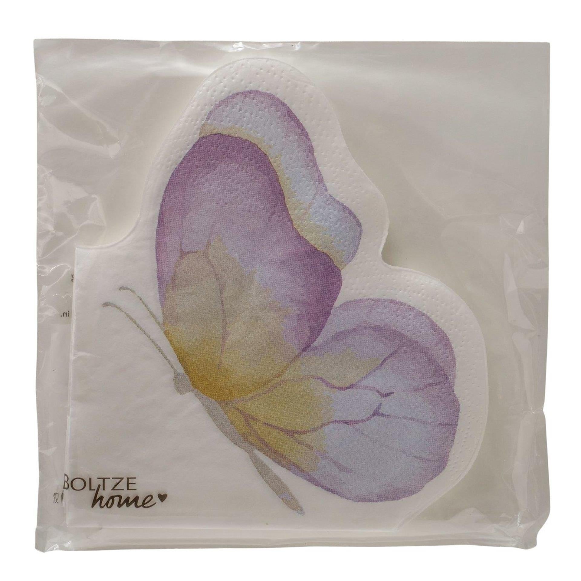 Boltze home serviettes papillon 16x15cm