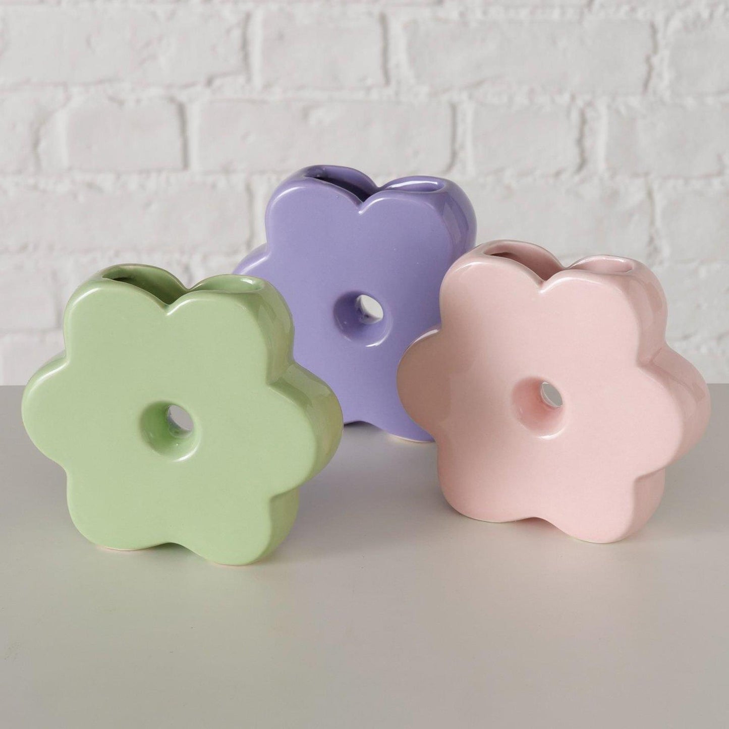 Boltze maison vase fleur 13,5x3,5x12cm