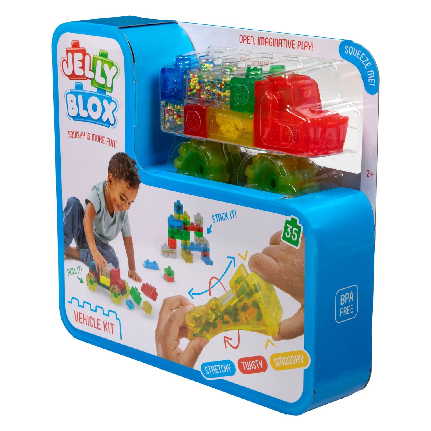 Camion Goliath Jelly Blox avec des blocs mous