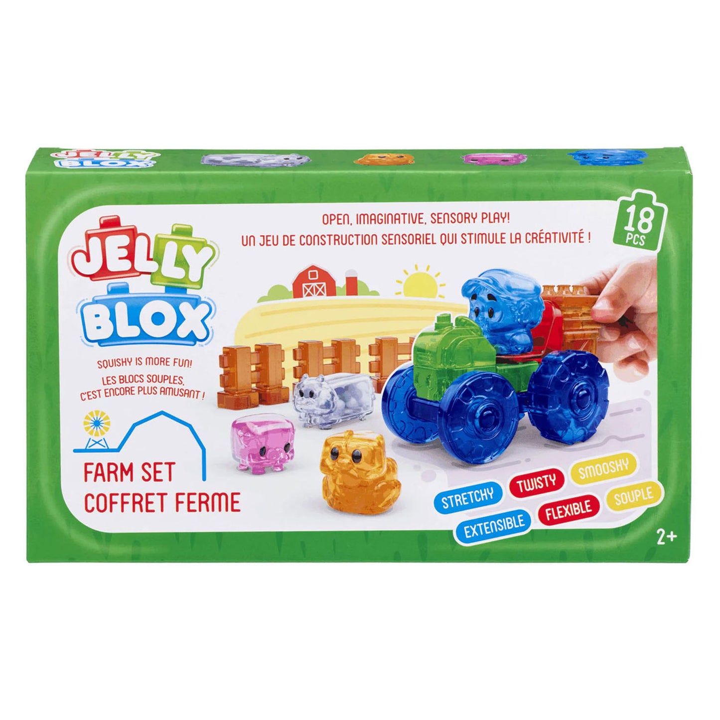 Goliath jelly blox - ensemble de ferme - 18 pcs.
