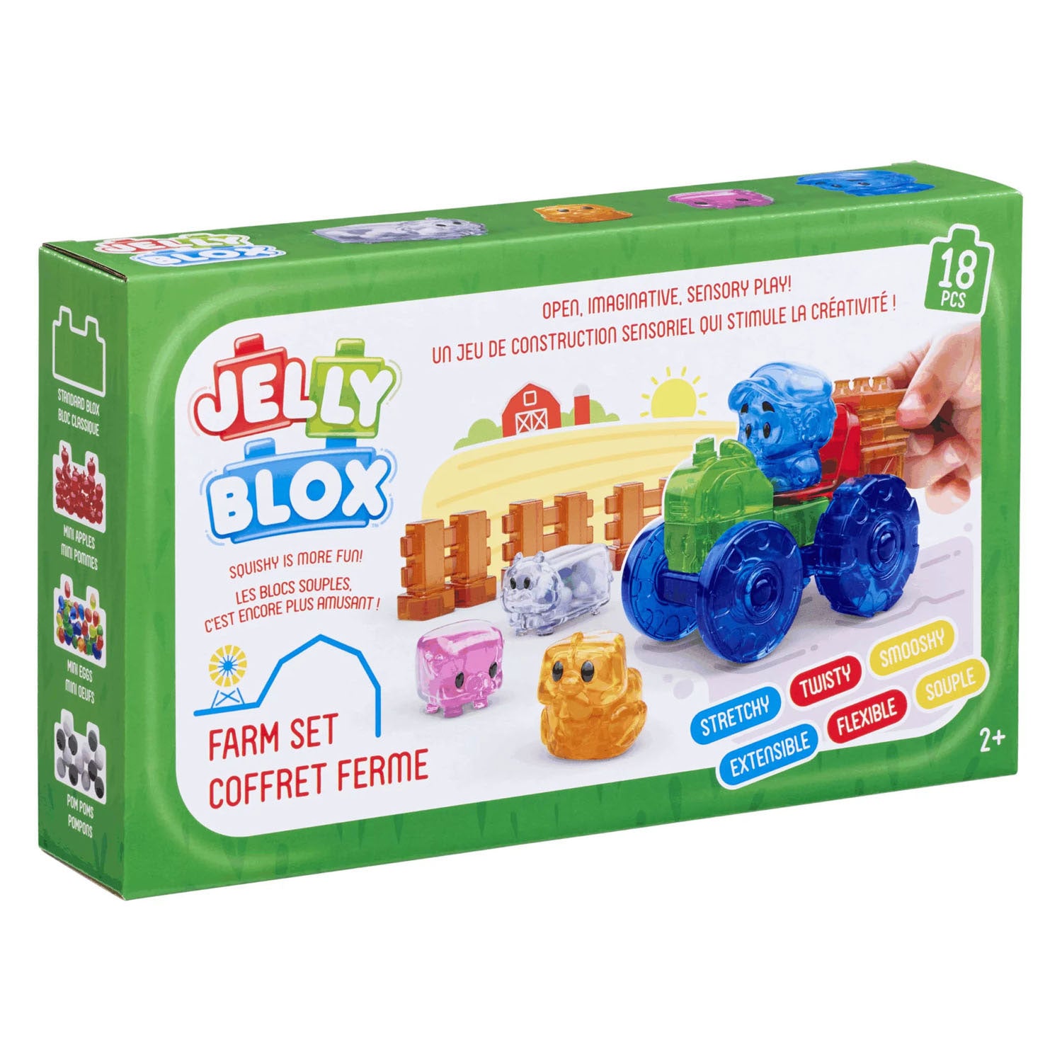 Goliath jelly blox - ensemble de ferme - 18 pcs.