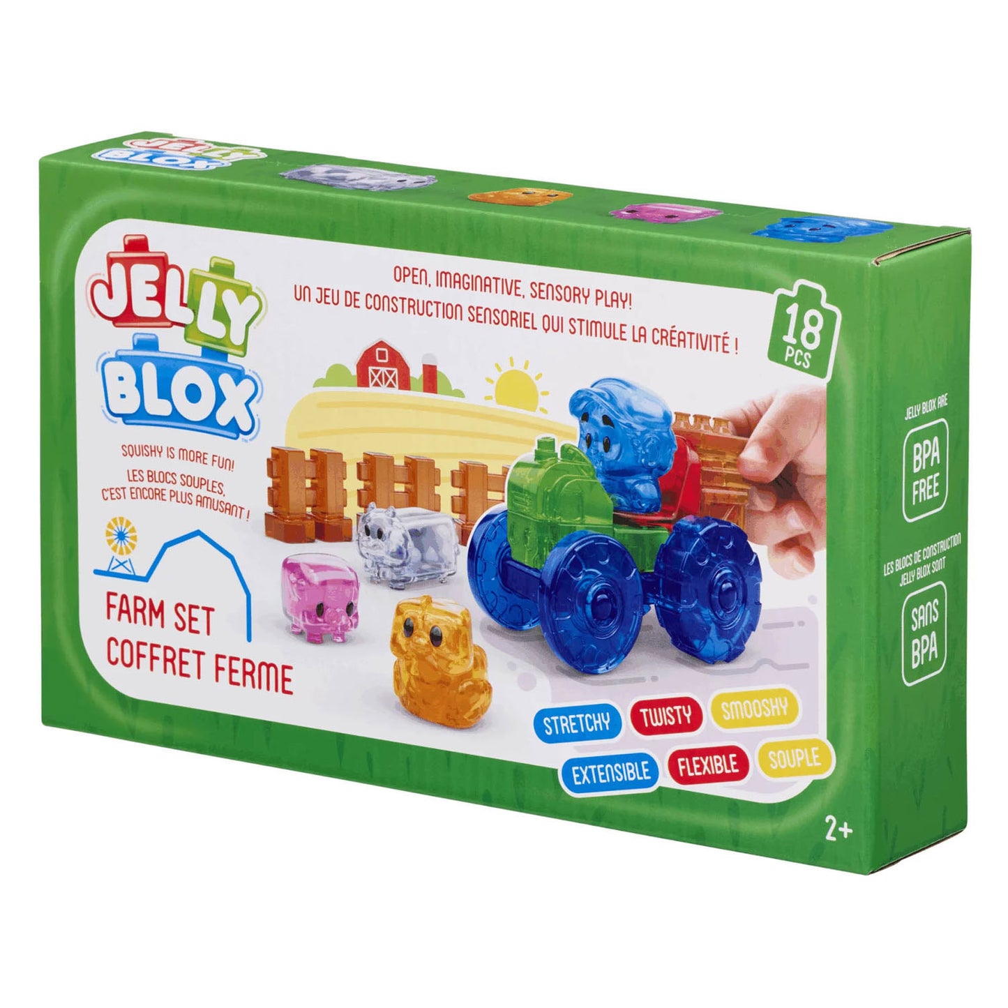 Goliath jelly blox - ensemble de ferme - 18 pcs.