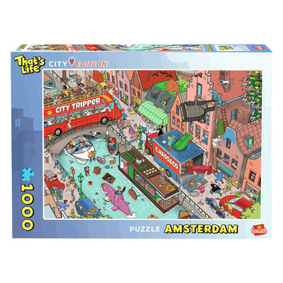 Goliath c'est la vie édition ville : puzzle amsterdam - 1000 pcs.
