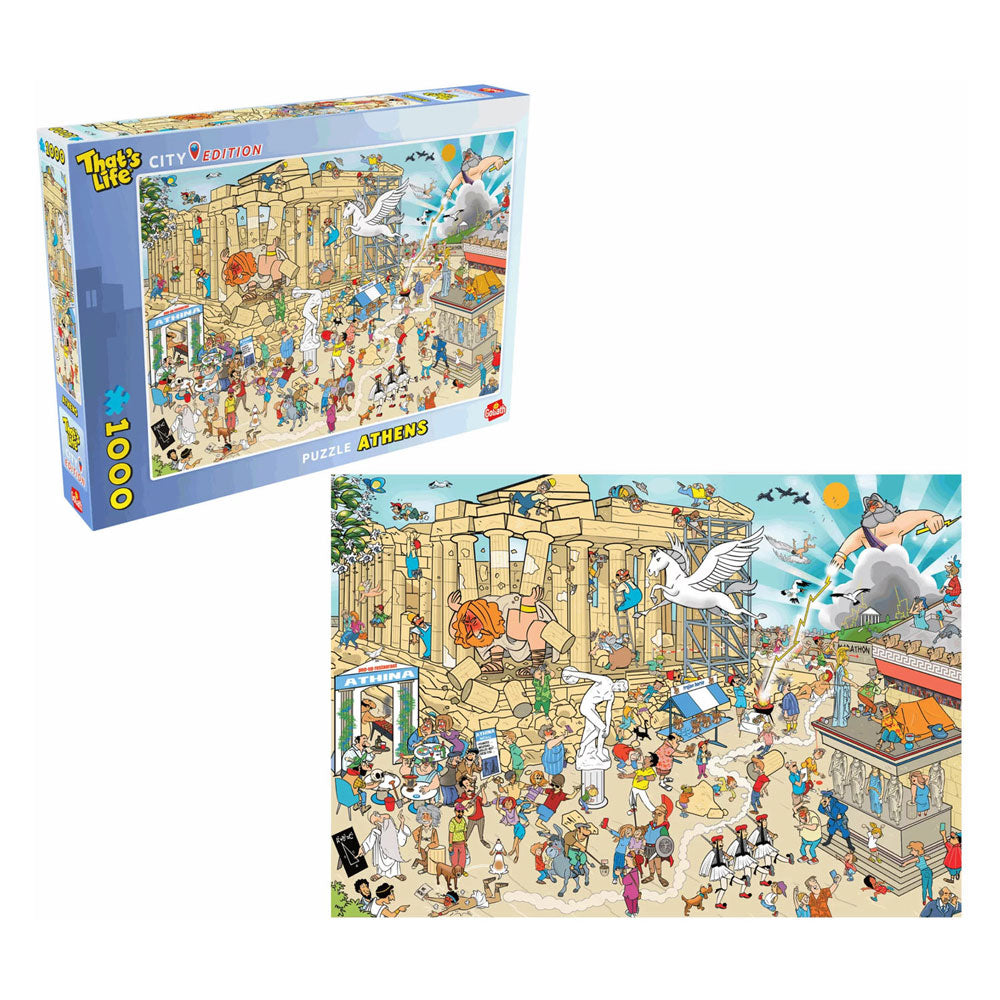 Goliath c'est la vie édition ville : puzzle Athènes - 1000 pcs.
