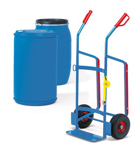 Diable tonneau Fetra 200l pneumatiques