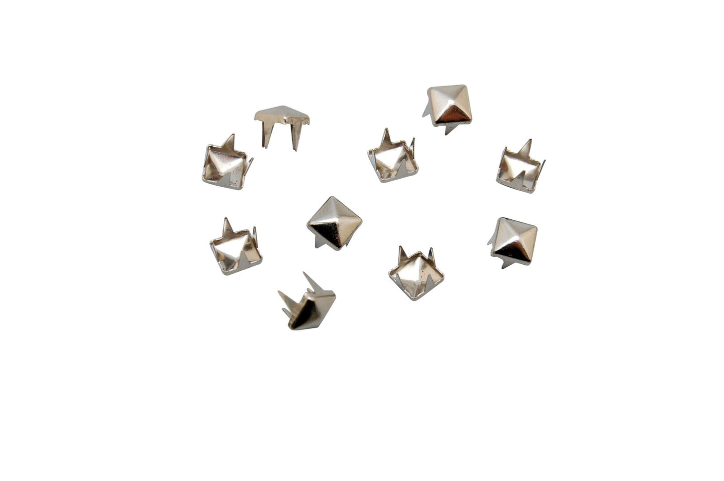 Vaessen creative • clous carrés 6mm 10pcs argent