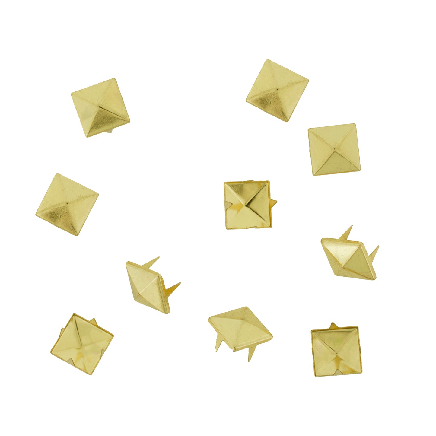 Vaessen creative • clous carrés 12mm 10pcs or
