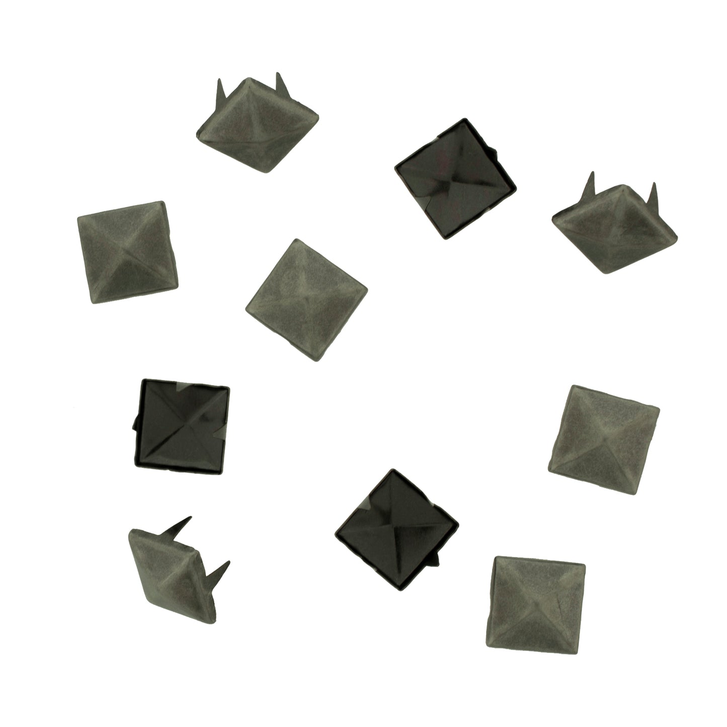 Vaessen creative • clous carrés 12x12mm 10pcs argent antique