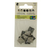 Vaessen creative • clous carrés 12x12mm 10pcs argent antique