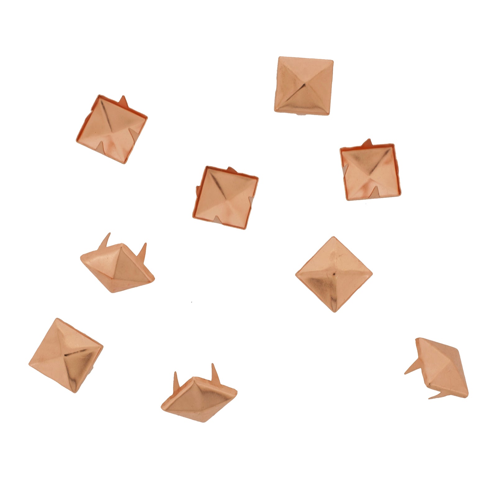Vaessen creative • clous carrés 12x12mm 10pcs cuivre clair
