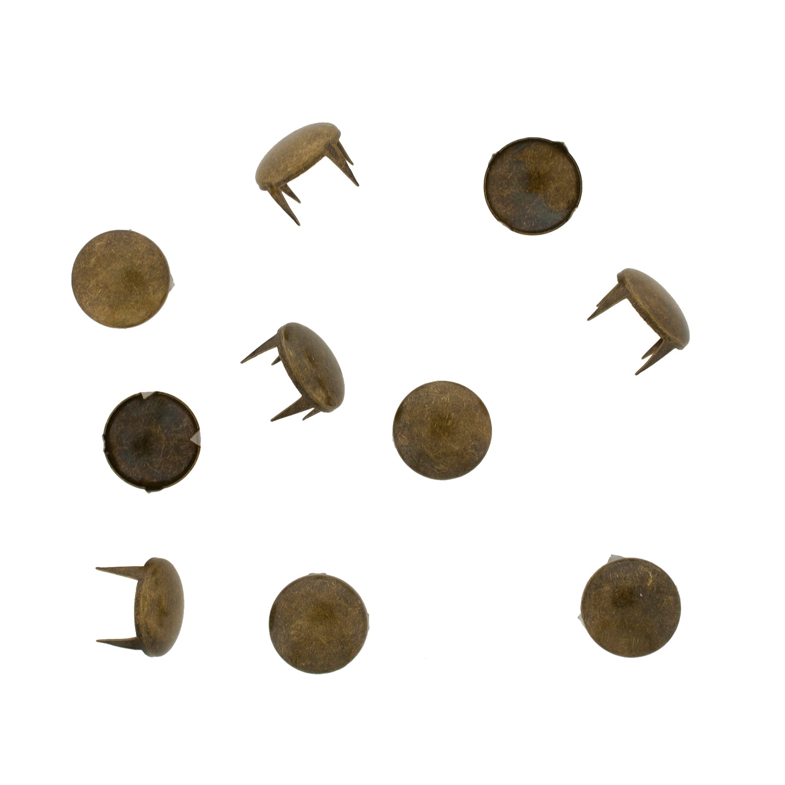 Vaessen creative • clous ronds 12mm 10pcs bronze