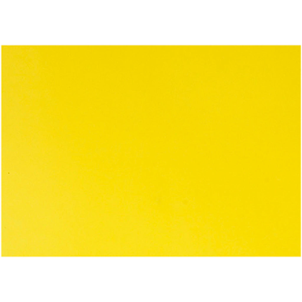 Papier brillant Creativ company, feuille 32x48 cm, 80 gr, jaune, 25 feuilles 1 boîte