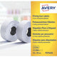 Etiquettes plp1626 avery 2 lignes 26x16mm blanc 10 rouleaux