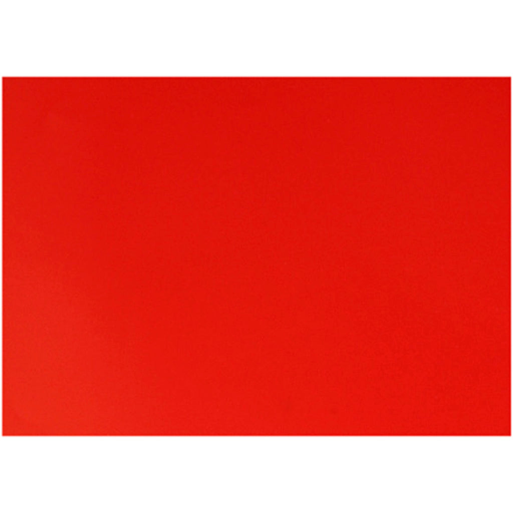Papier brillant Creativ company, feuille 32x48 cm, 80 gr, rouge, 25 feuilles 1 boîte