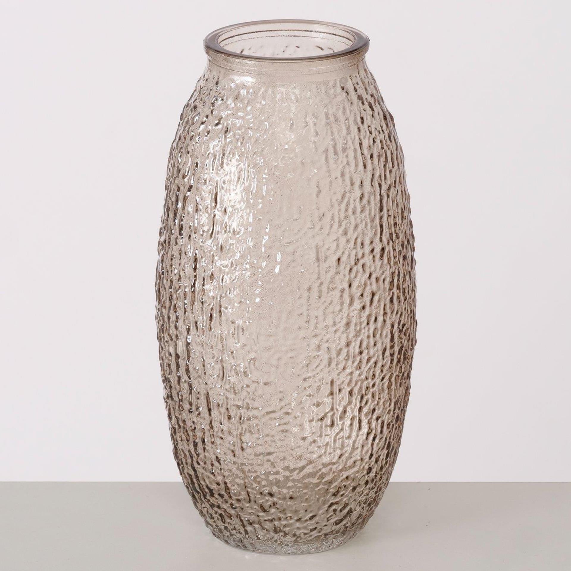 Boltze home vase h20cm verre beige