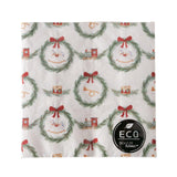 Boltze home serviettes Noël cavalloi 33cm papier recyclé rouge blanc 2 assortis - afbeelding 2